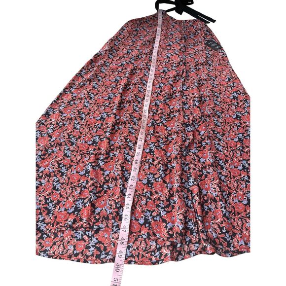 Lulus Floral Black Neck Tie Halter Maxi Dress - Picture 9 of 10